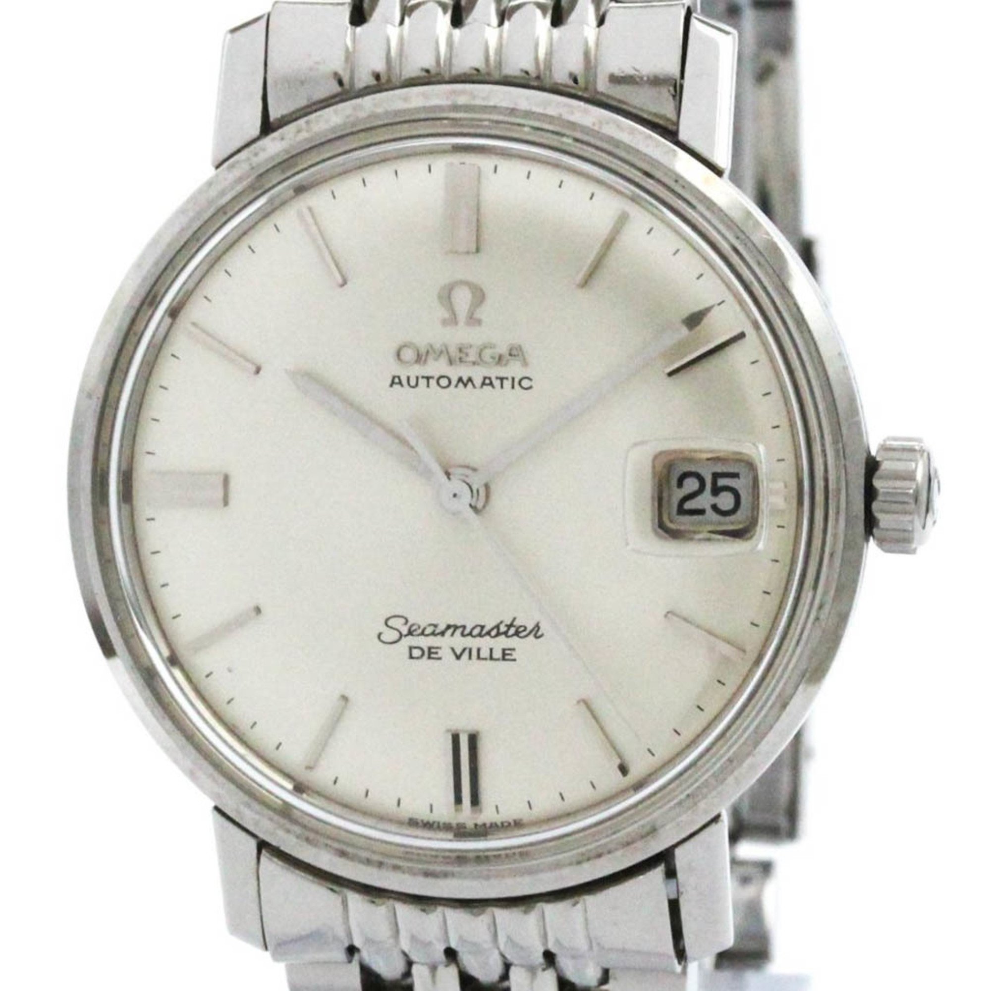 Vintage OMEGA Seamaster Date Cal 565 Rice Bracelet Mens Watch 166.020 BF574827