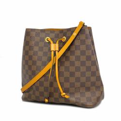 Louis Vuitton Shoulder Bag Damier NeoNoe N40213 Ebene Saffron Ladies