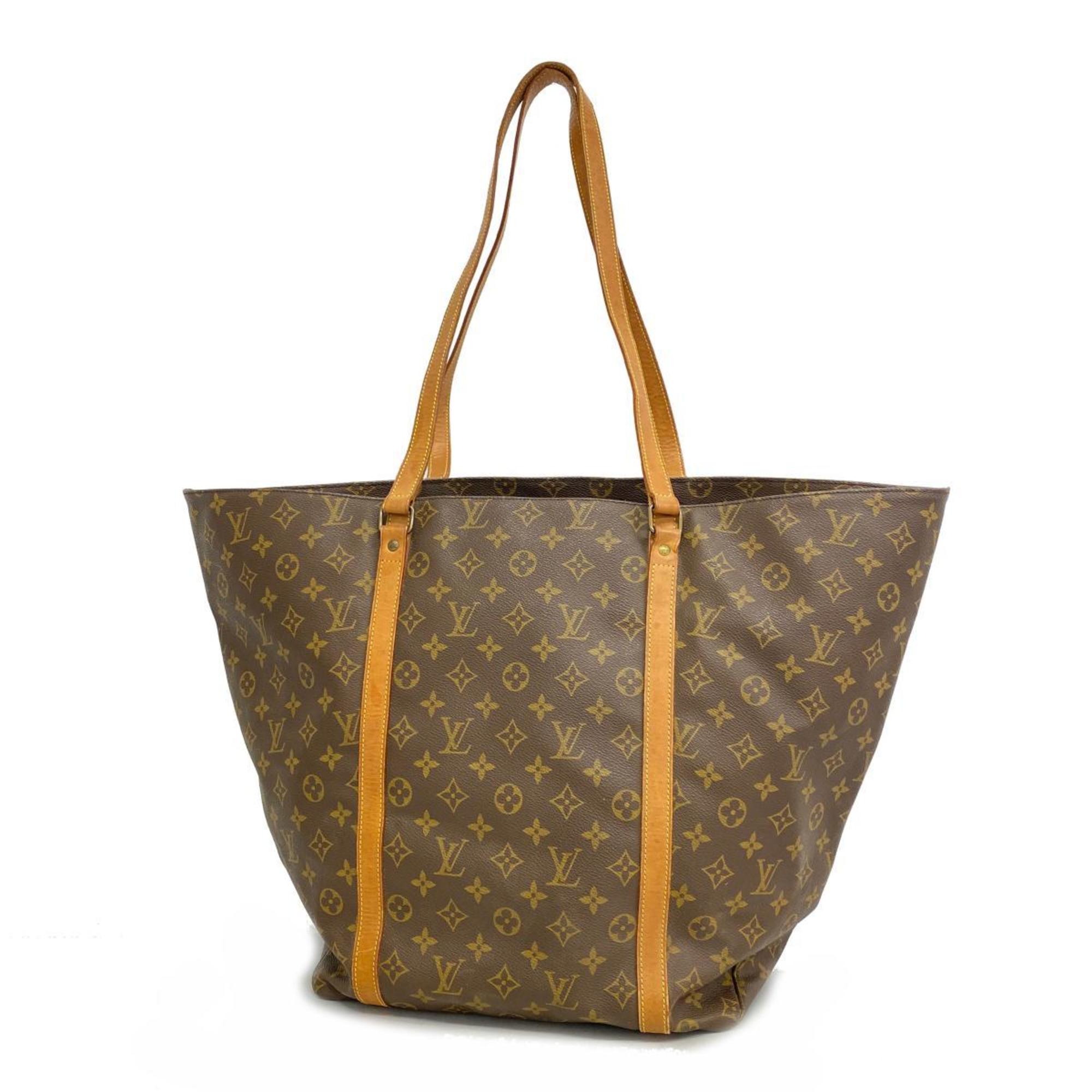 Louis Vuitton Tote Bag Monogram Sac M51110 Brown Women's