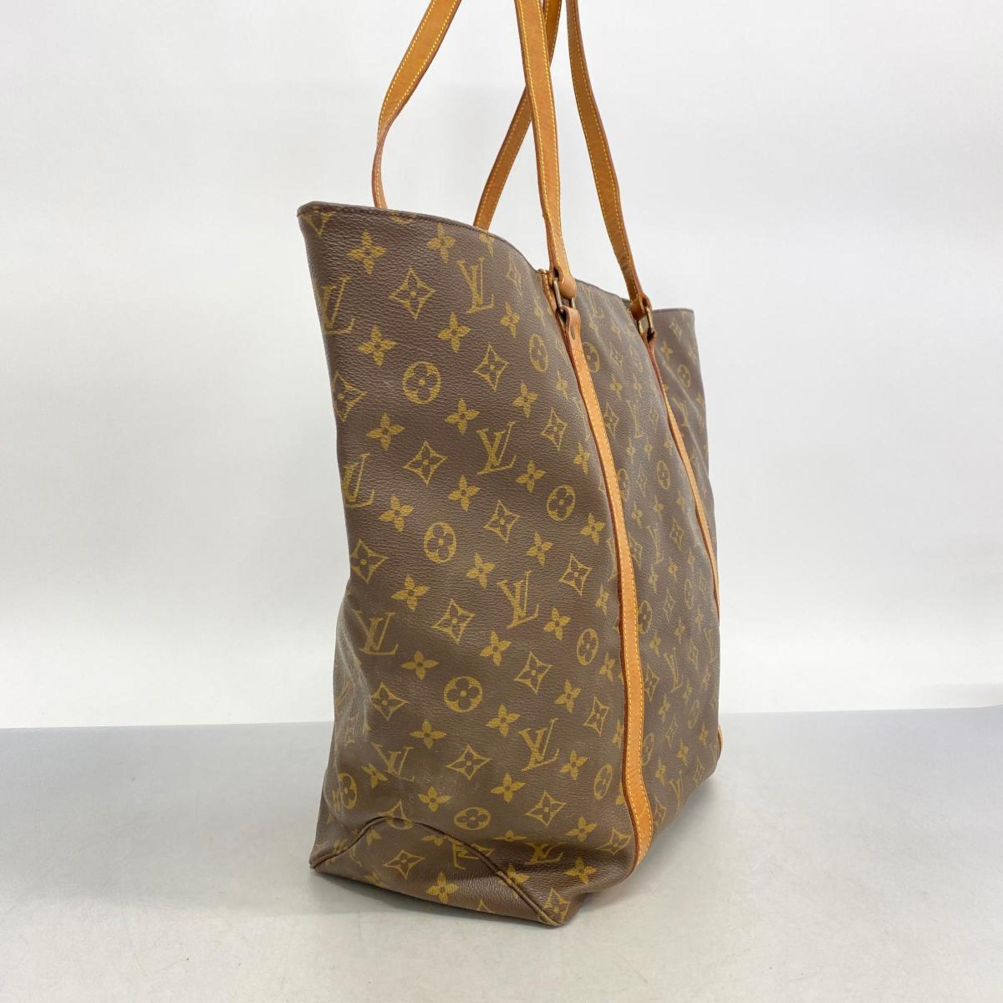 Louis Vuitton Tote Bag Monogram Sac M51110 Brown Women's