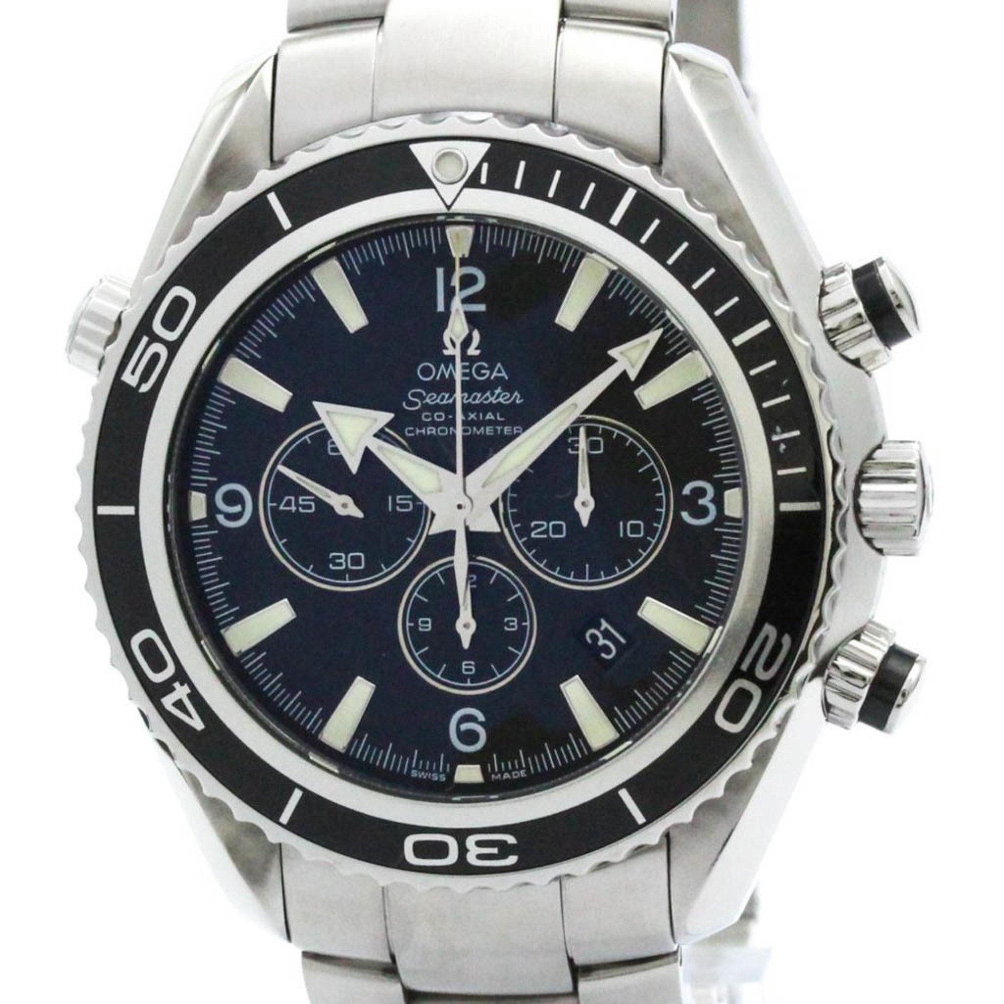 Polished OMEGA Seamaster Planet Ocean 600M Chronograph Watch 2210.50 BF575807