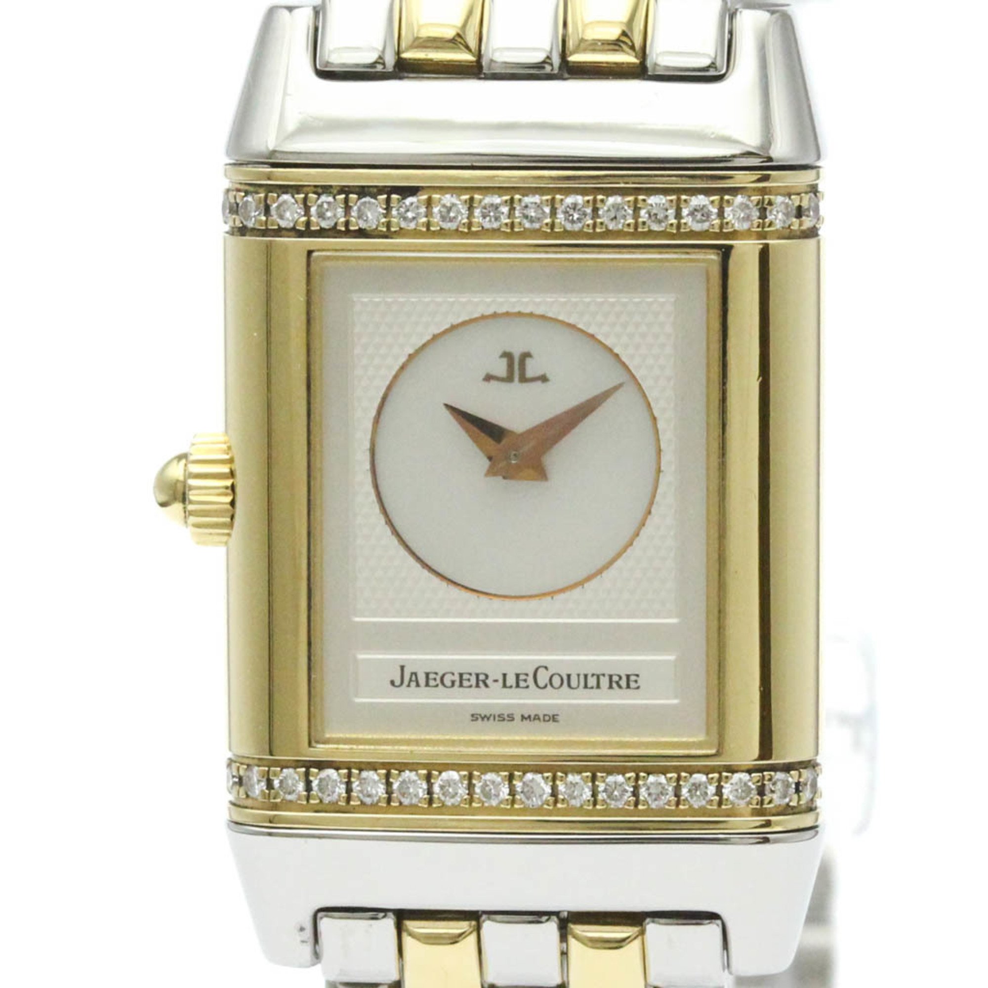 JAEGER-LECOULTRE Reverso 18K Gold Steel Hand-Winding Watch 266.5.44 BF575790