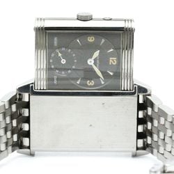 Polished JAEGER-LECOULTRE Reverso Duo Day Night Steel Watch 270.8.54 BF571699