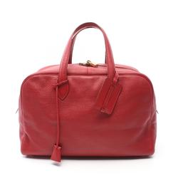 Hermes HERMES Victoria Elan 38 Rouge vif Tote Bag Taurillon Clemence Women's Red