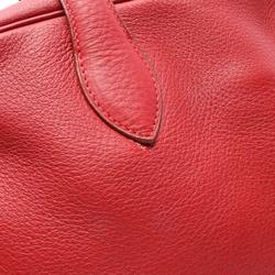 Hermes HERMES Victoria Elan 38 Rouge vif Tote Bag Taurillon Clemence Women's Red