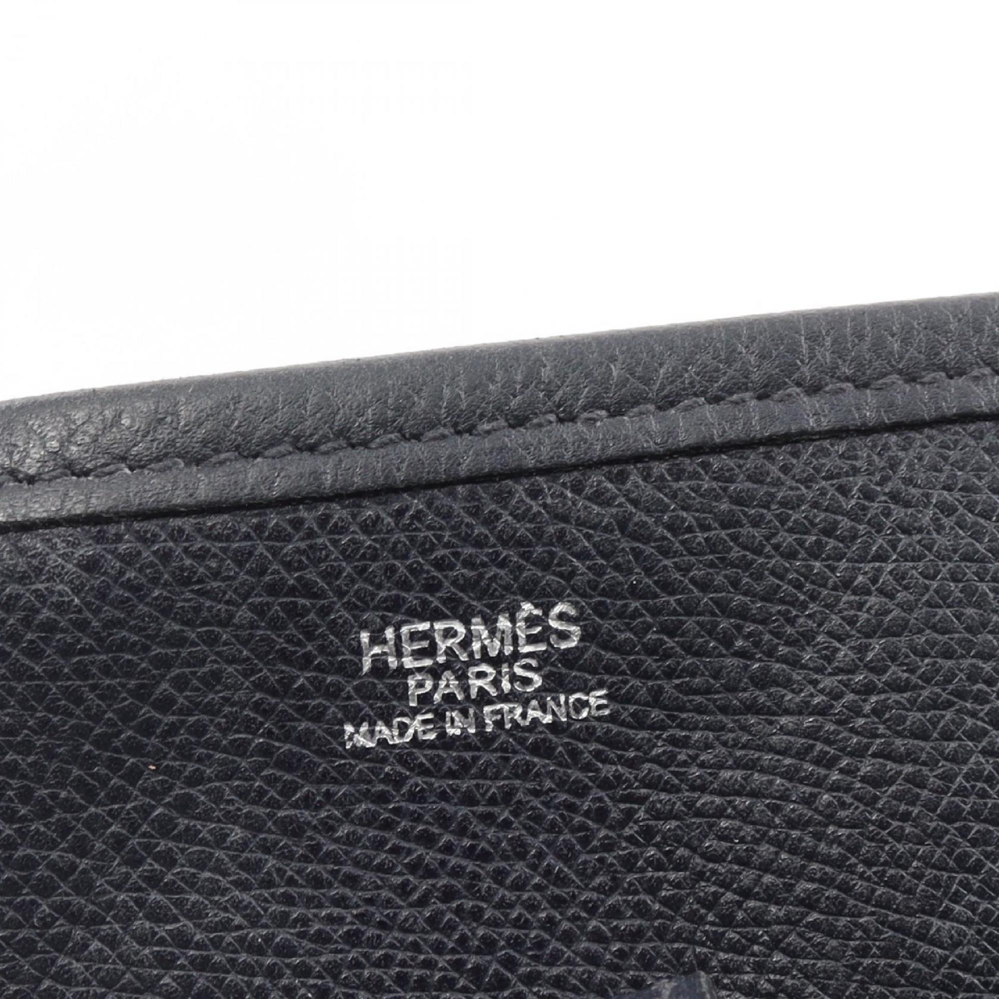 Hermes HERMES Evelyn 1 Anne PM Shoulder Bag Epsom Leather Women's Navy