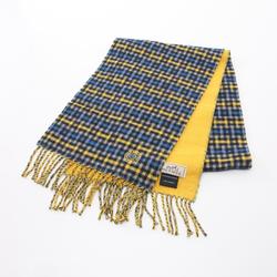 Hermes HERMES H Eco Select Scarf Clothing Cashmere Women's Navy Yellow White