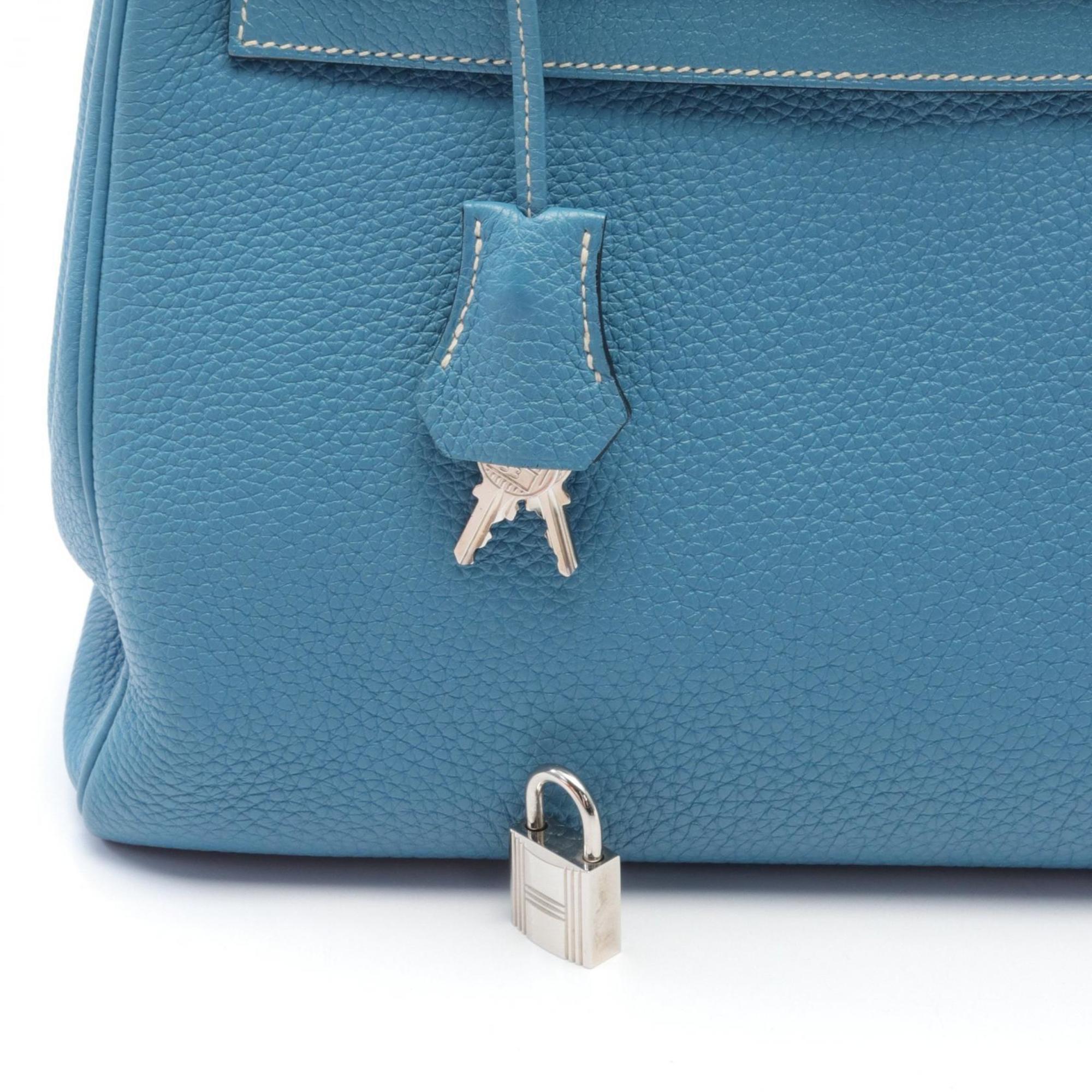 Hermes Kelly 32 Handbag Togo Women's Blue