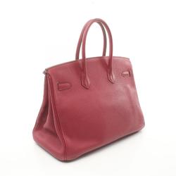 Hermes HERMES Birkin 35 Handbag Bag Taurillon Clemence Women's Red