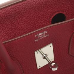 Hermes HERMES Birkin 35 Handbag Bag Taurillon Clemence Women's Red