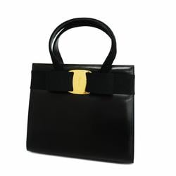 Salvatore Ferragamo Vara Leather Black Handbag for Women