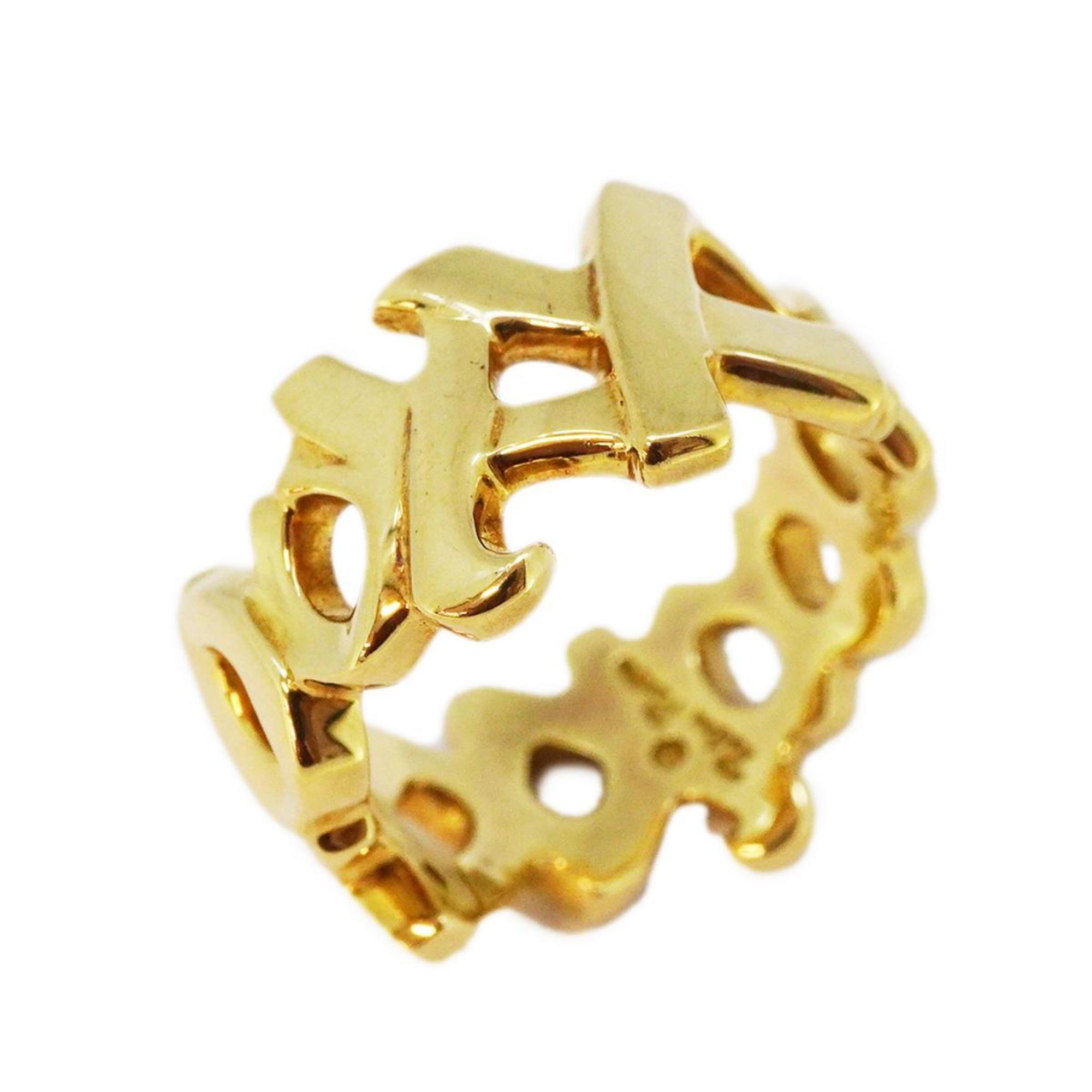 Tiffany Ring Love & Kiss K18YG Yellow Gold Women's