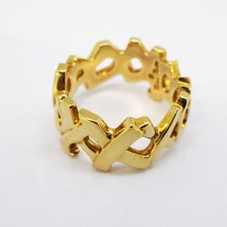 Tiffany Ring Love & Kiss K18YG Yellow Gold Women's