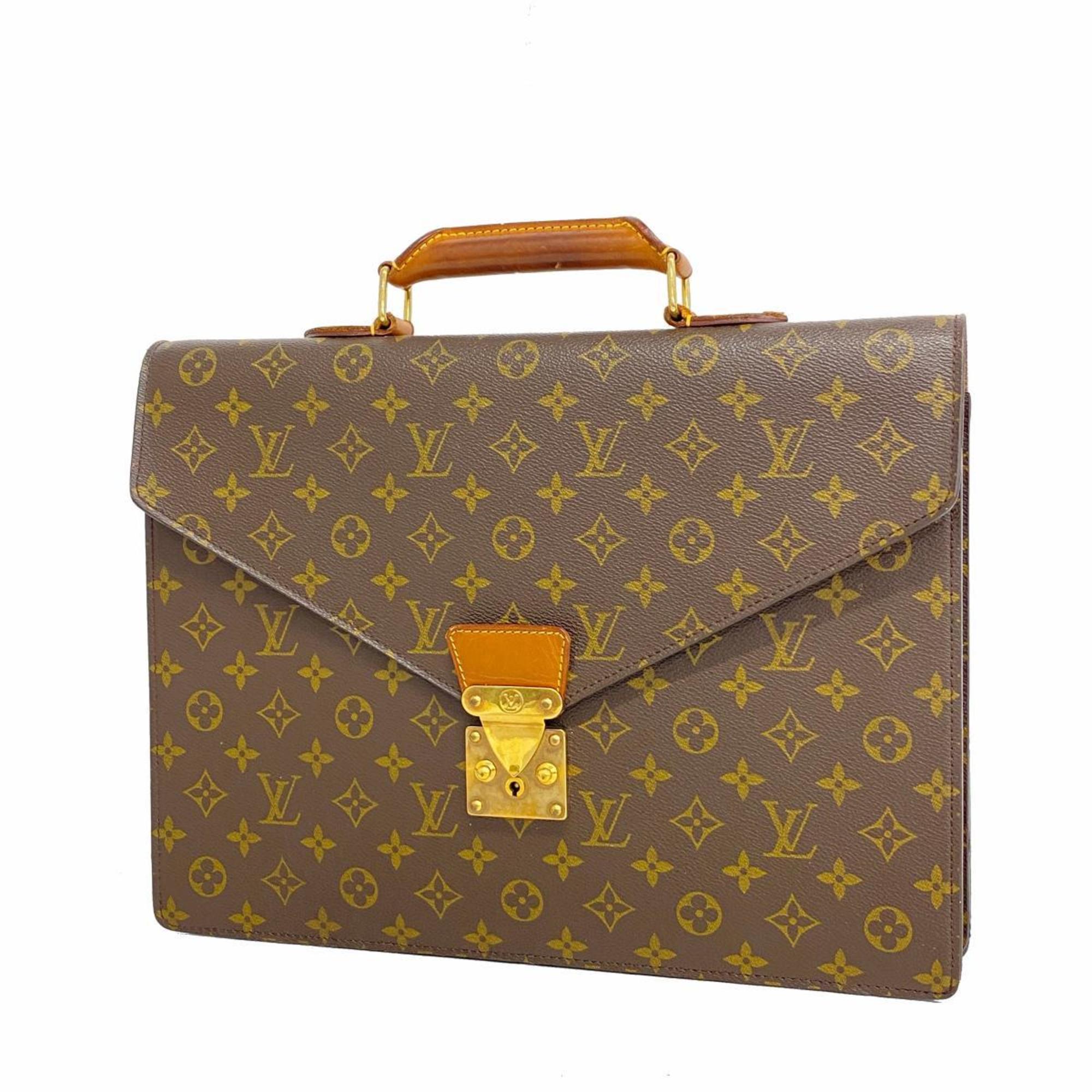 Louis Vuitton Bag Monogram Serviette Conseiller M53331 Brown Men's Women's