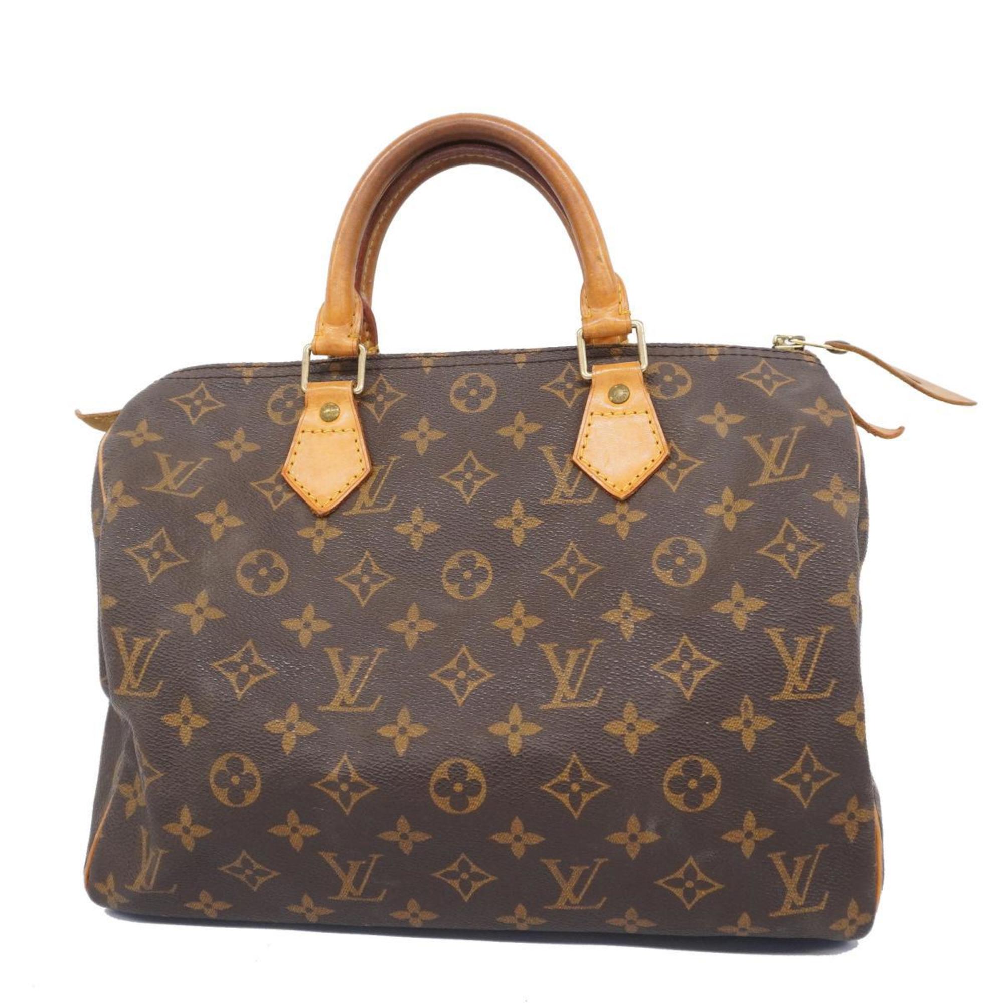 Louis Vuitton Handbag Monogram Speedy 30 M41108 Brown Ladies