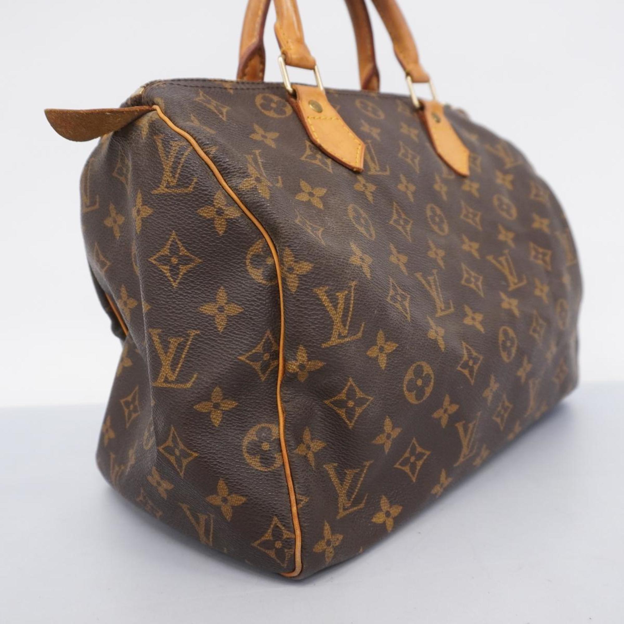 Louis Vuitton Handbag Monogram Speedy 30 M41108 Brown Ladies