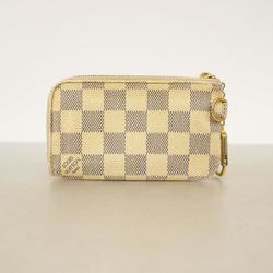 Louis Vuitton Wallet/Coin Case Damier Azur Pochette Cle Complisse N63085 White Women's