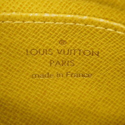 Louis Vuitton Wallet/Coin Case Damier Azur Pochette Cle Complisse N63085 White Women's