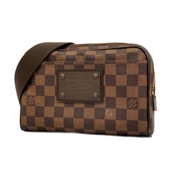 Louis Vuitton Waist Bag Damier Bum Brooklyn N41101 Ebene Men's Women's