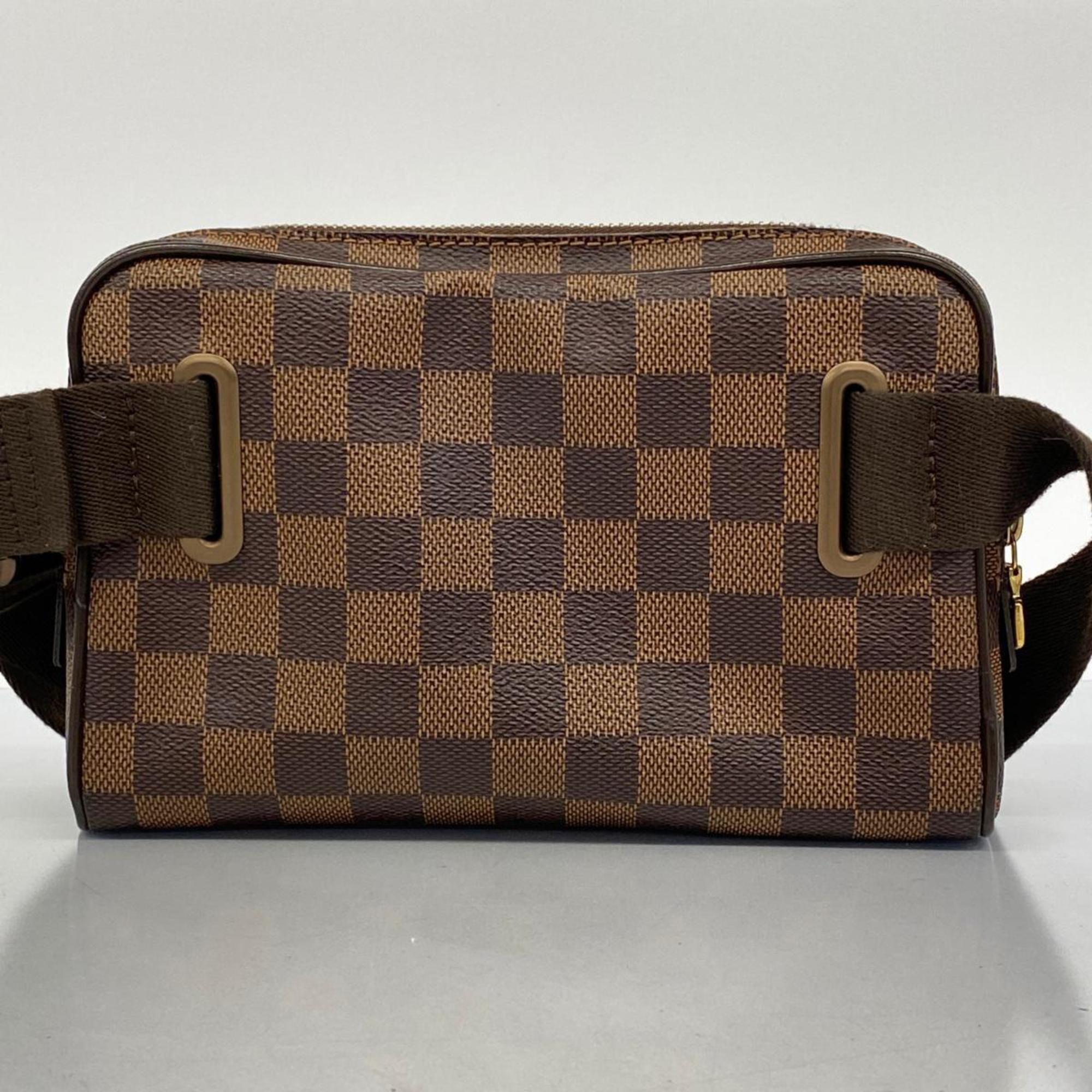 Louis Vuitton Waist Bag Damier Bum Brooklyn N41101 Ebene Men's Women's