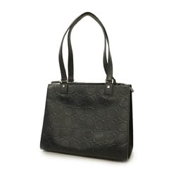 Salvatore Ferragamo Tote Bag Gancini Leather Black Women's