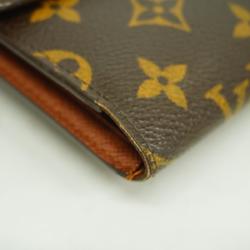 Louis Vuitton Tri-fold Wallet Monogram Porte Tresor Etui Papier M61202 Brown Men's Women's