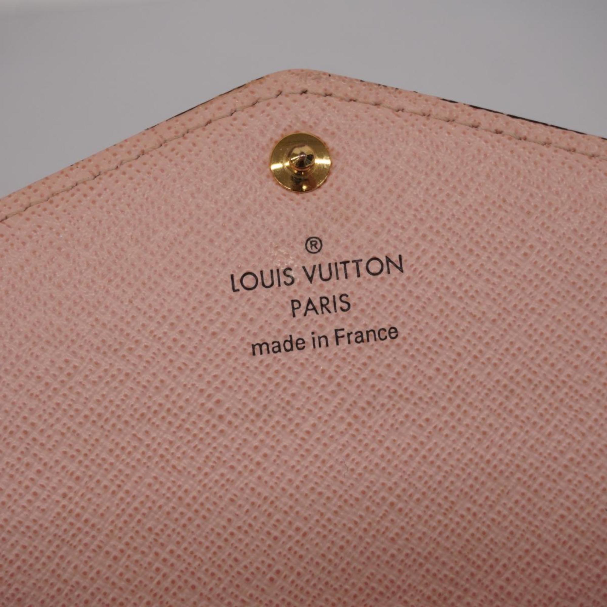 Louis Vuitton Long Wallet Monogram Portefeuille Sarah M62235 Rose Ballerine Ladies