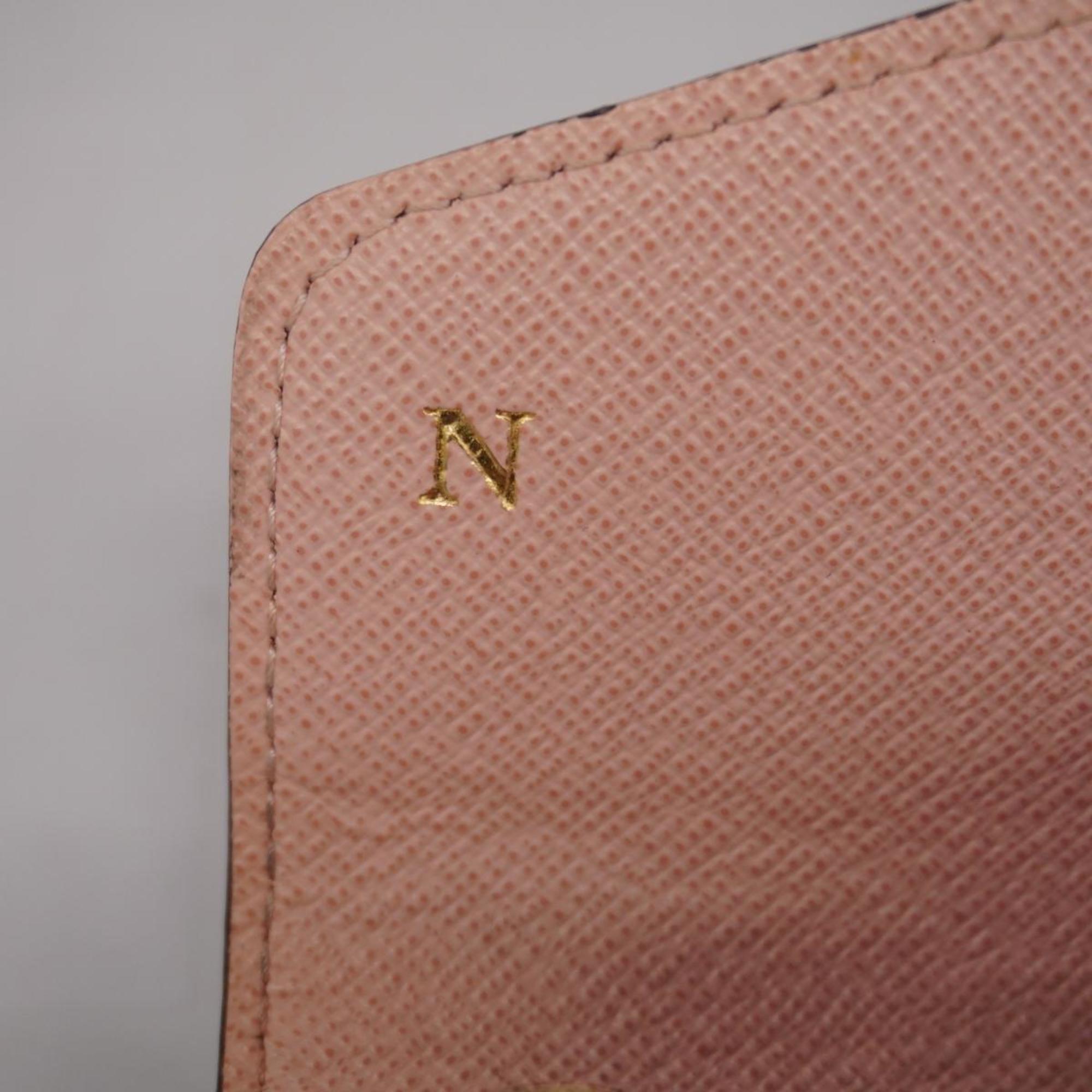 Louis Vuitton Long Wallet Monogram Portefeuille Sarah M62235 Rose Ballerine Ladies