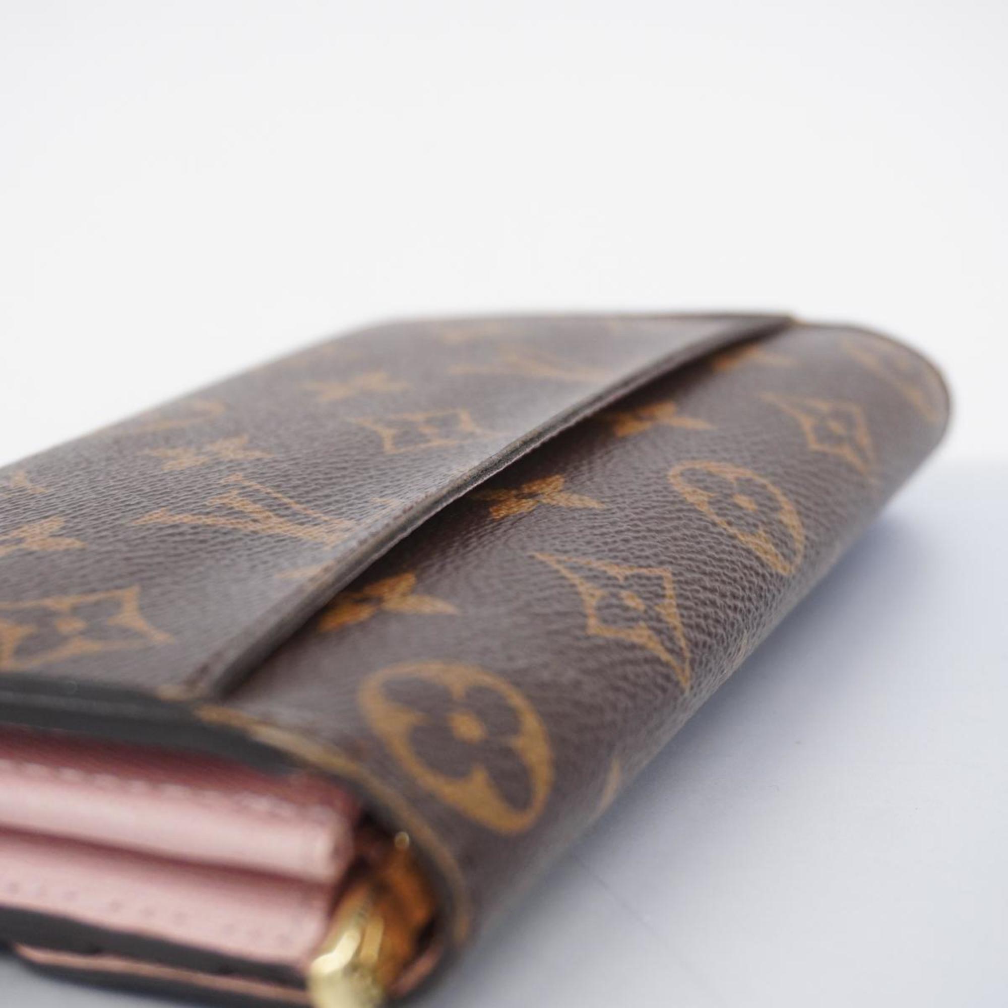 Louis Vuitton Long Wallet Monogram Portefeuille Sarah M62235 Rose Ballerine Ladies