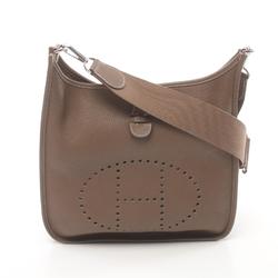 Hermes HERMES Evelyn 3 Trois PM Etoupe Shoulder Bag Taurillon Clemence Women's Brown