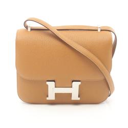 Hermes HERMES Constance Verso Sesame Ciel Shoulder Bag Chevre Ladies Brown