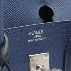 Hermes HERMES Birkin Serie 25 Handbag Bag Epsom Leather Women's Blue