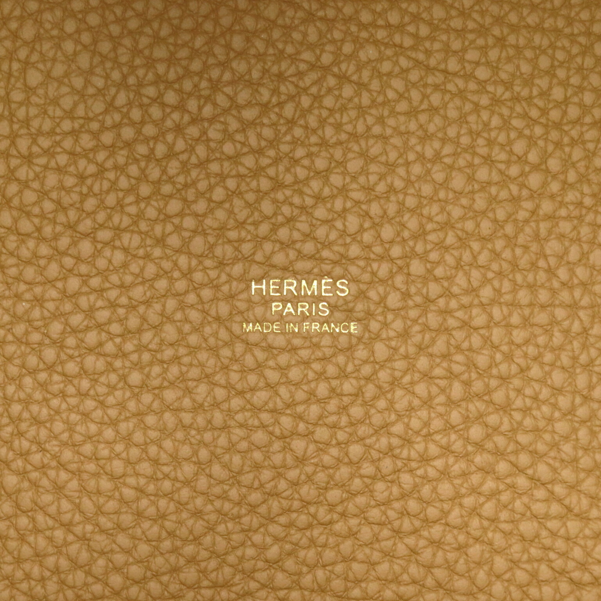 Hermes HERMES Picotin Lock MM Handbag Bag Calfskin (Cowhide) Taurillon Clemence Women's Brown