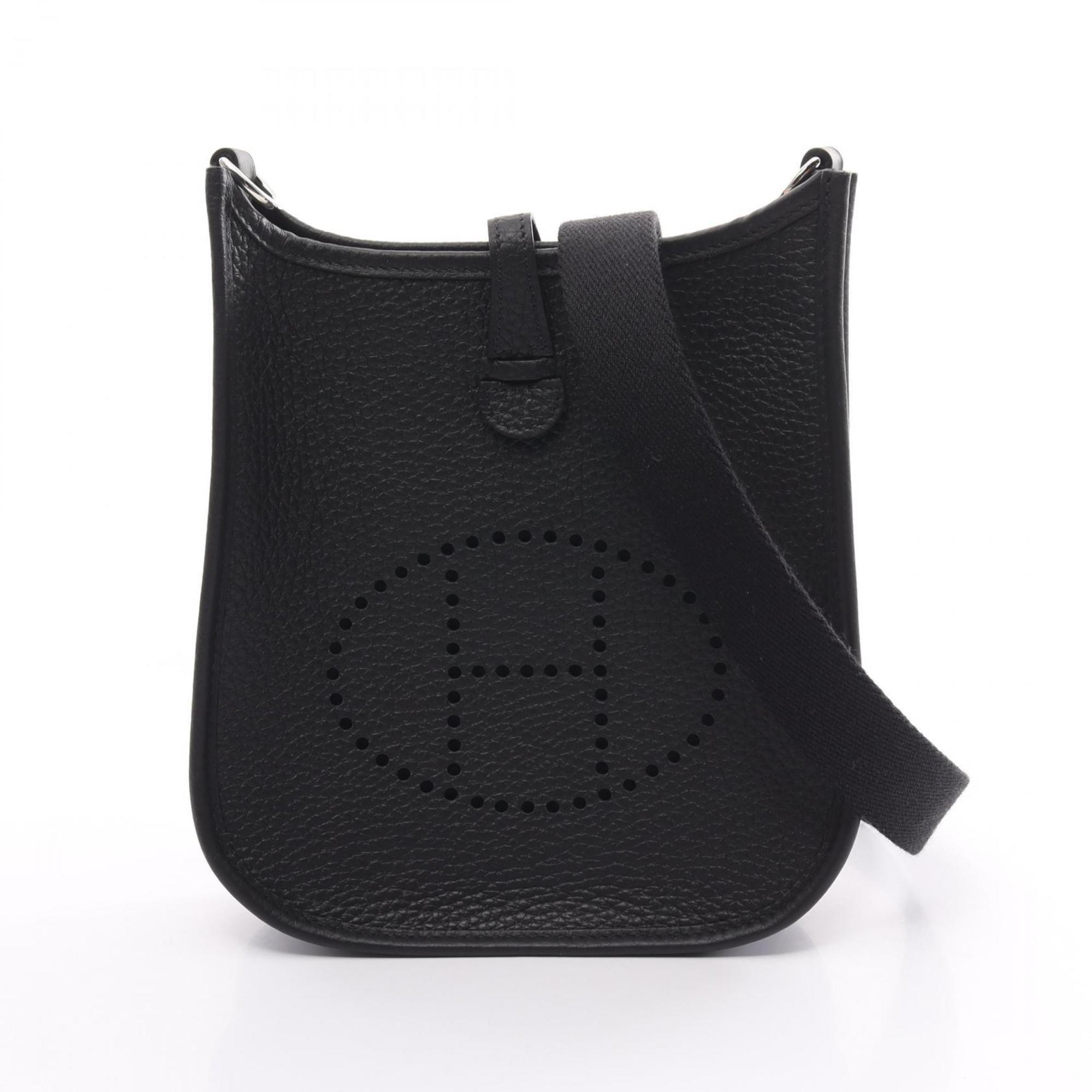 Hermes HERMES Evelyn TPM Amazon Shoulder Bag Taurillon Clemence Women's Black