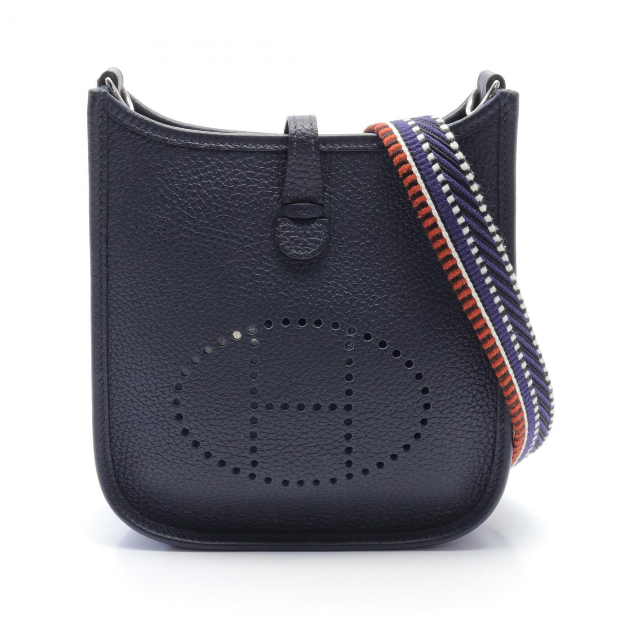 Hermes Evelyn TPM Shoulder Bag Togo Women's Navy