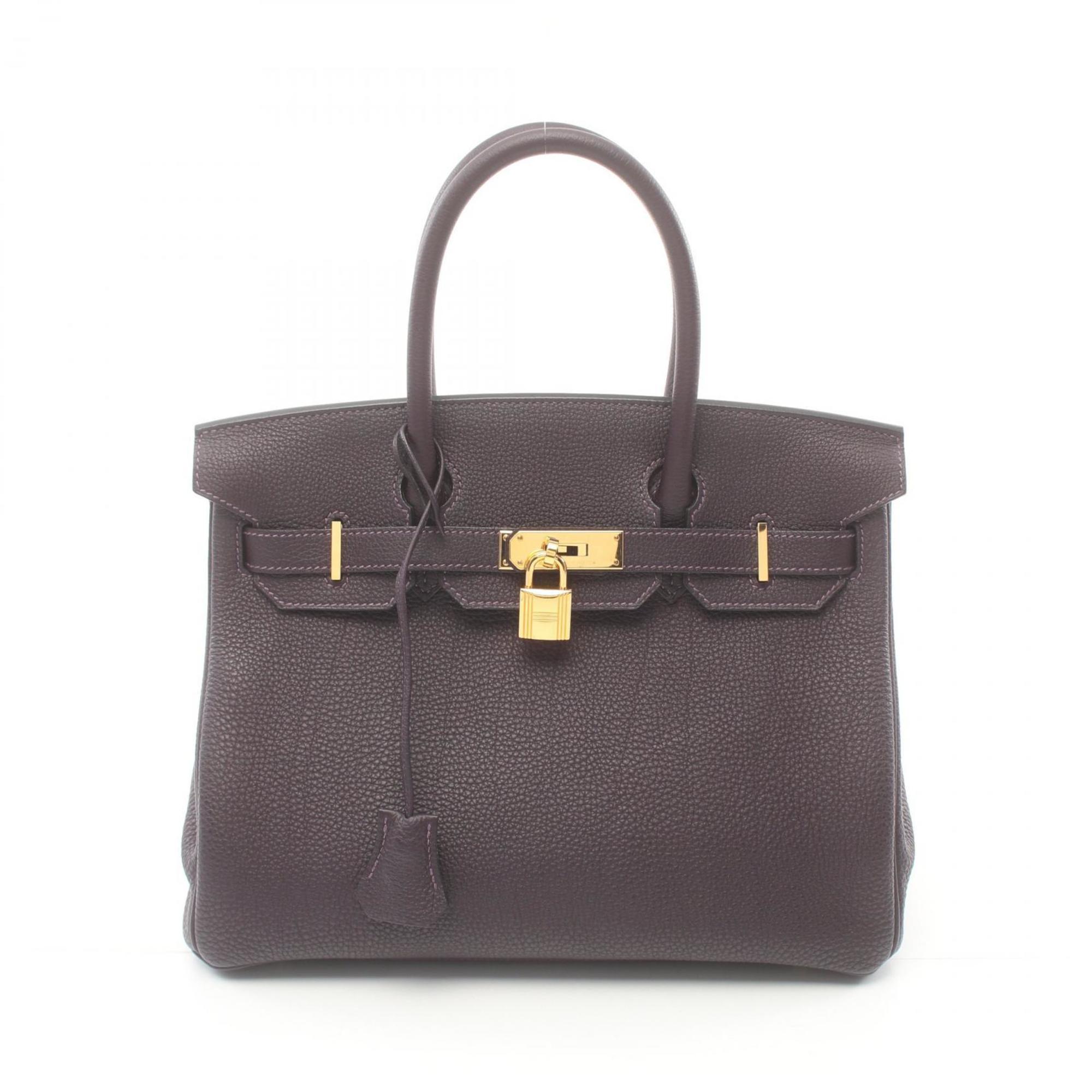 Hermes HERMES Birkin 30 Raisin Handbag Bag Togo Ladies Purple