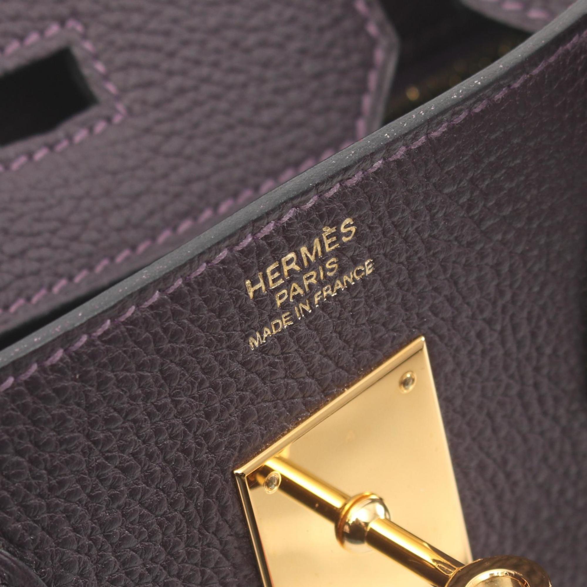 Hermes HERMES Birkin 30 Raisin Handbag Bag Togo Ladies Purple