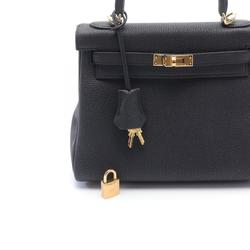 Hermes Kelly 25 Handbag Togo Women's Black