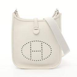 Hermes HERMES Evelyn TPM Amazon Gris Pale Shoulder Bag Taurillon Clemence Women's White