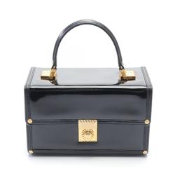 Versace VERSACE handbag bag patent leather women's black