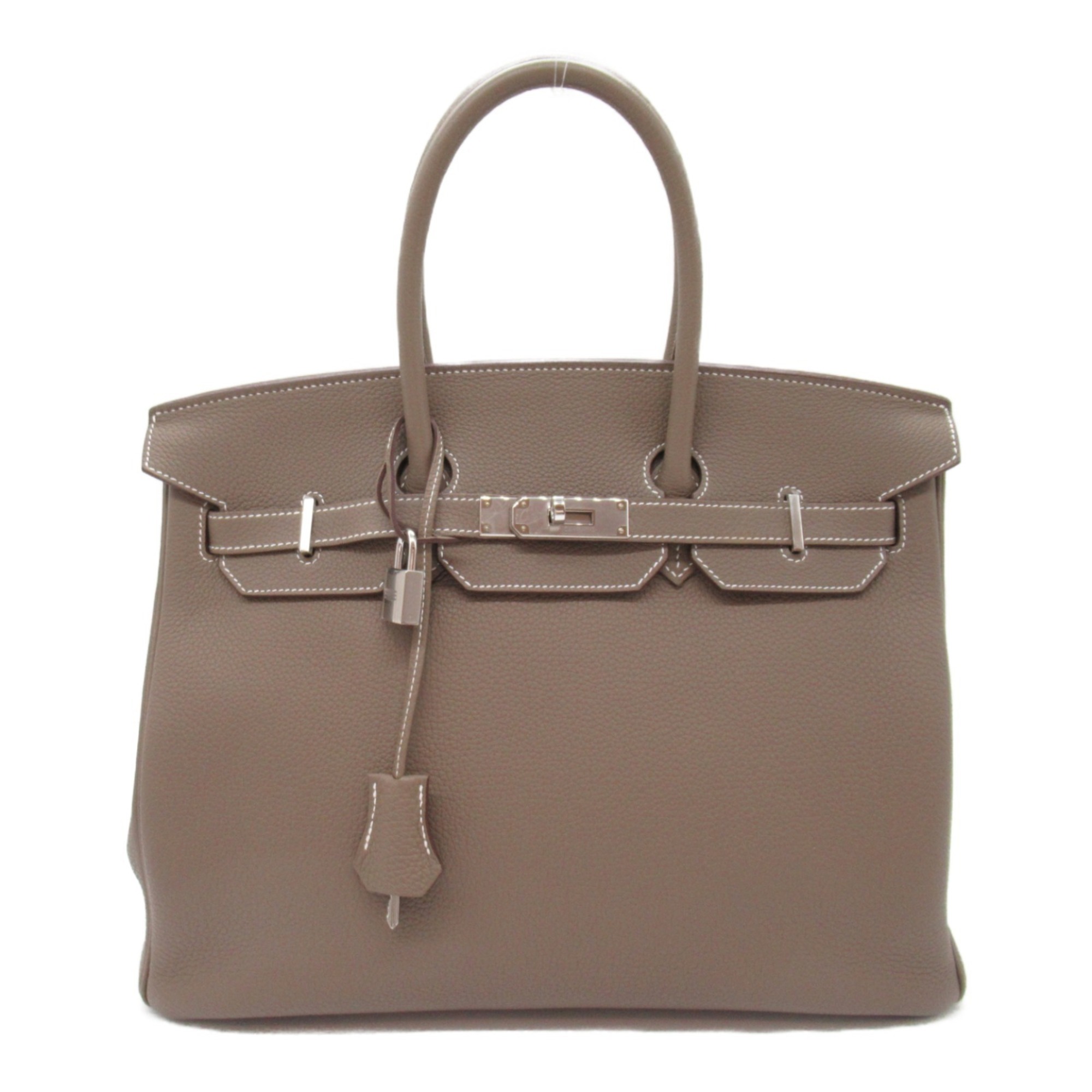 Hermes HERMES Birkin 35 Etoupe Handbag Bag Leather Togo Women's Beige