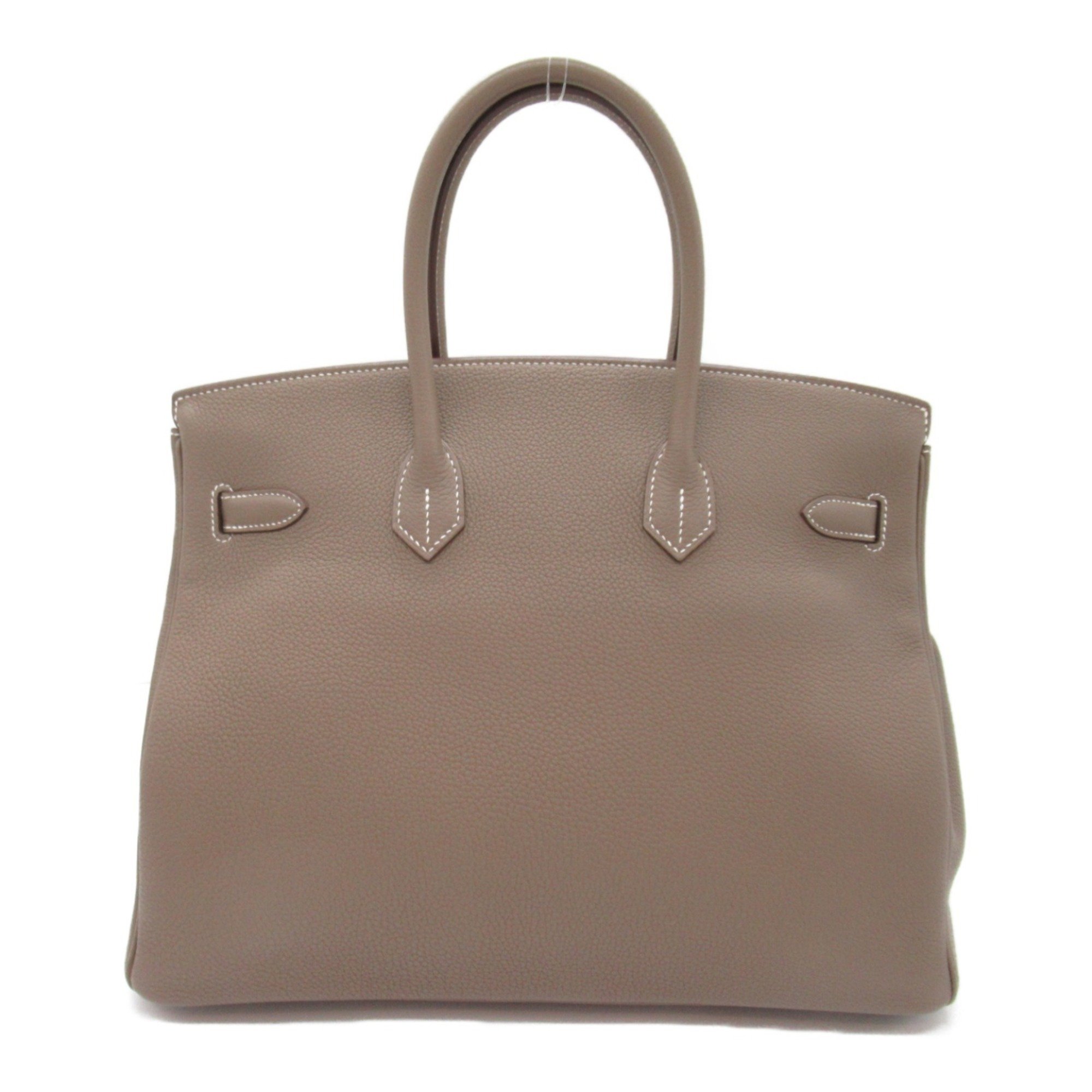 Hermes HERMES Birkin 35 Etoupe Handbag Bag Leather Togo Women's Beige