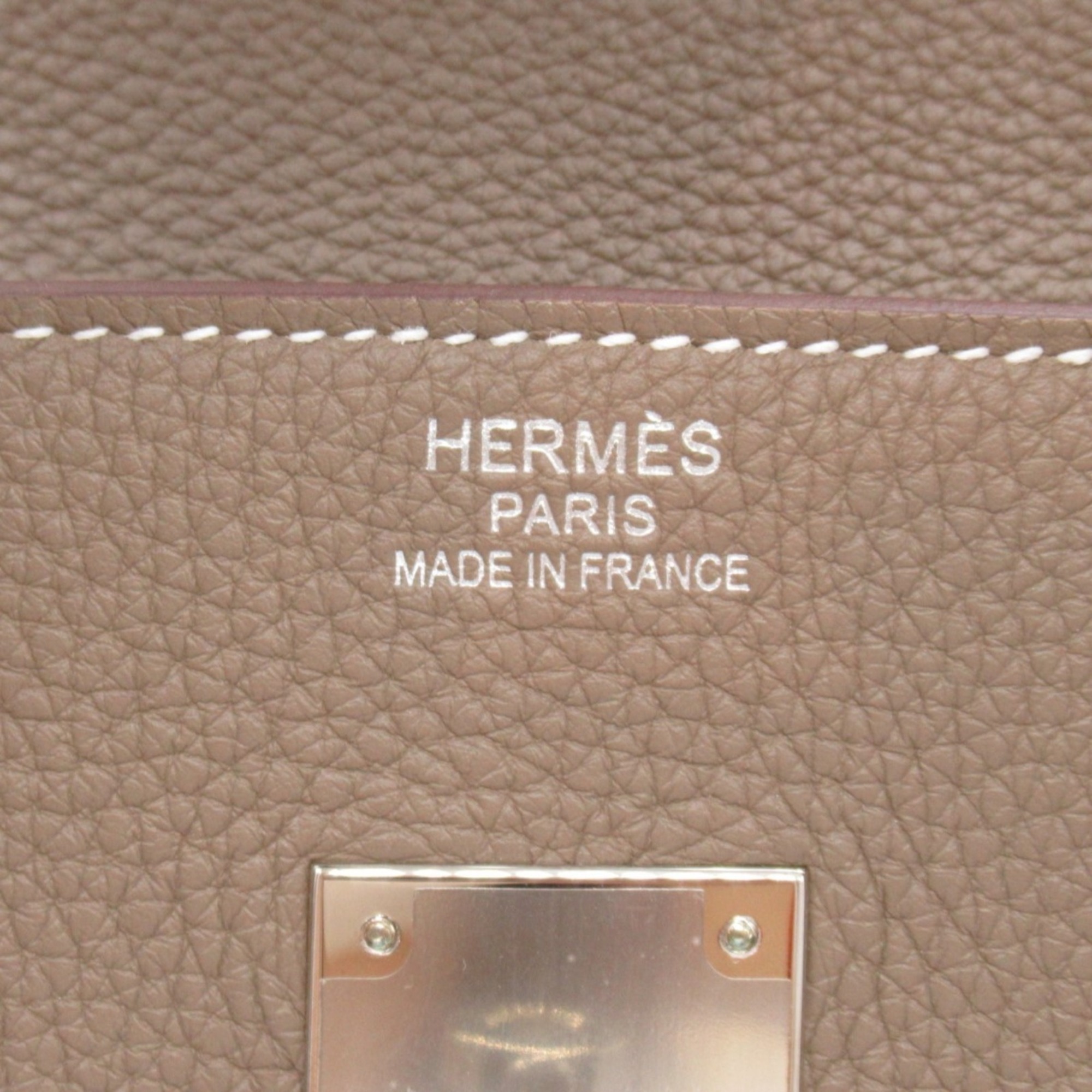 Hermes HERMES Birkin 35 Etoupe Handbag Bag Leather Togo Women's Beige