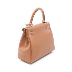 Hermes Kelly 25 Handbag Togo Women's Brown 044624CK