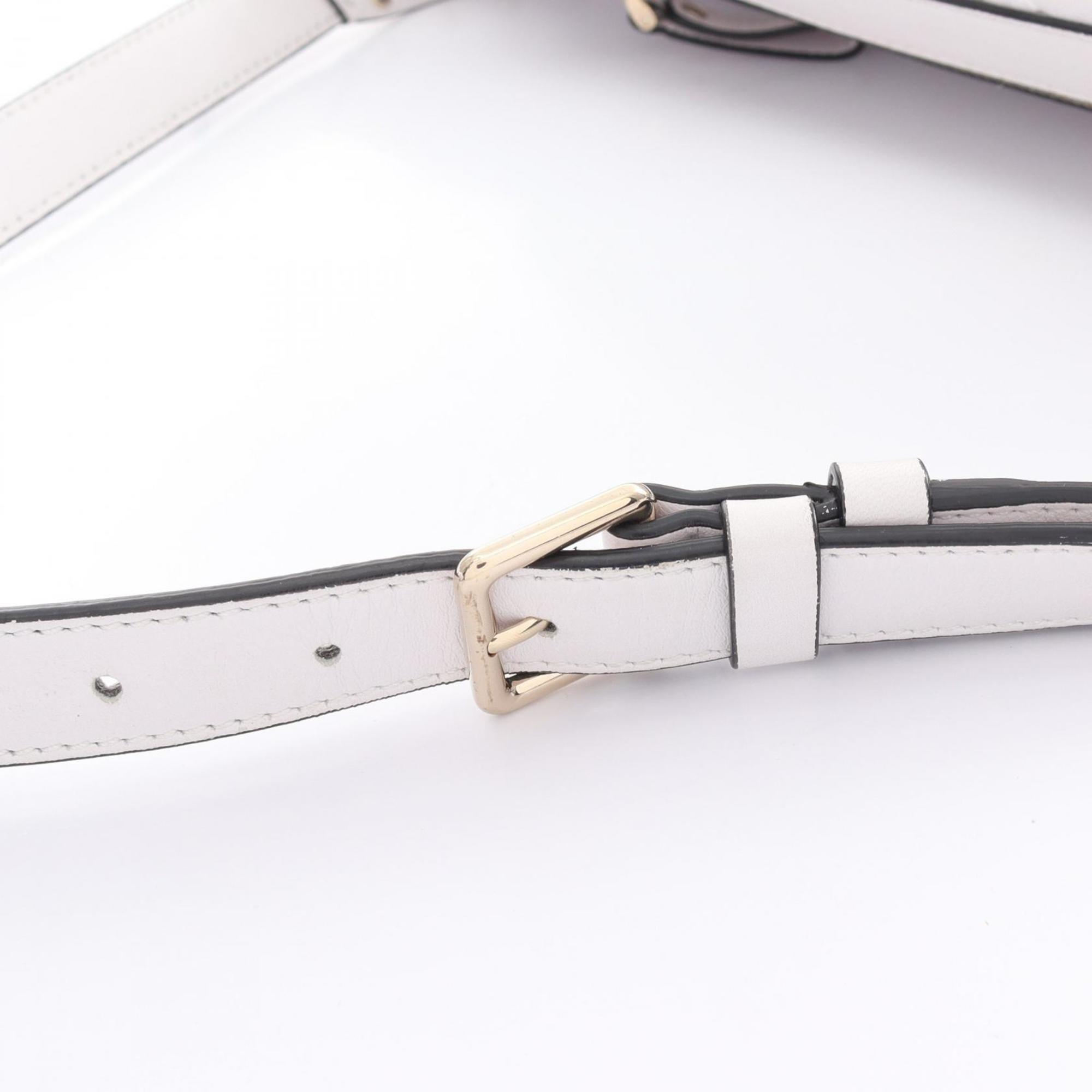 Valentino Rockstud Belt Bag, Waist Body Leather, Women's, White