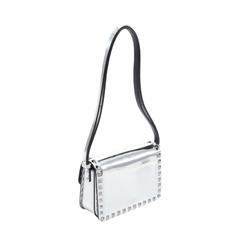 Valentino Shoulder Bag Leather Women's Silver 3W2B0M42QTE