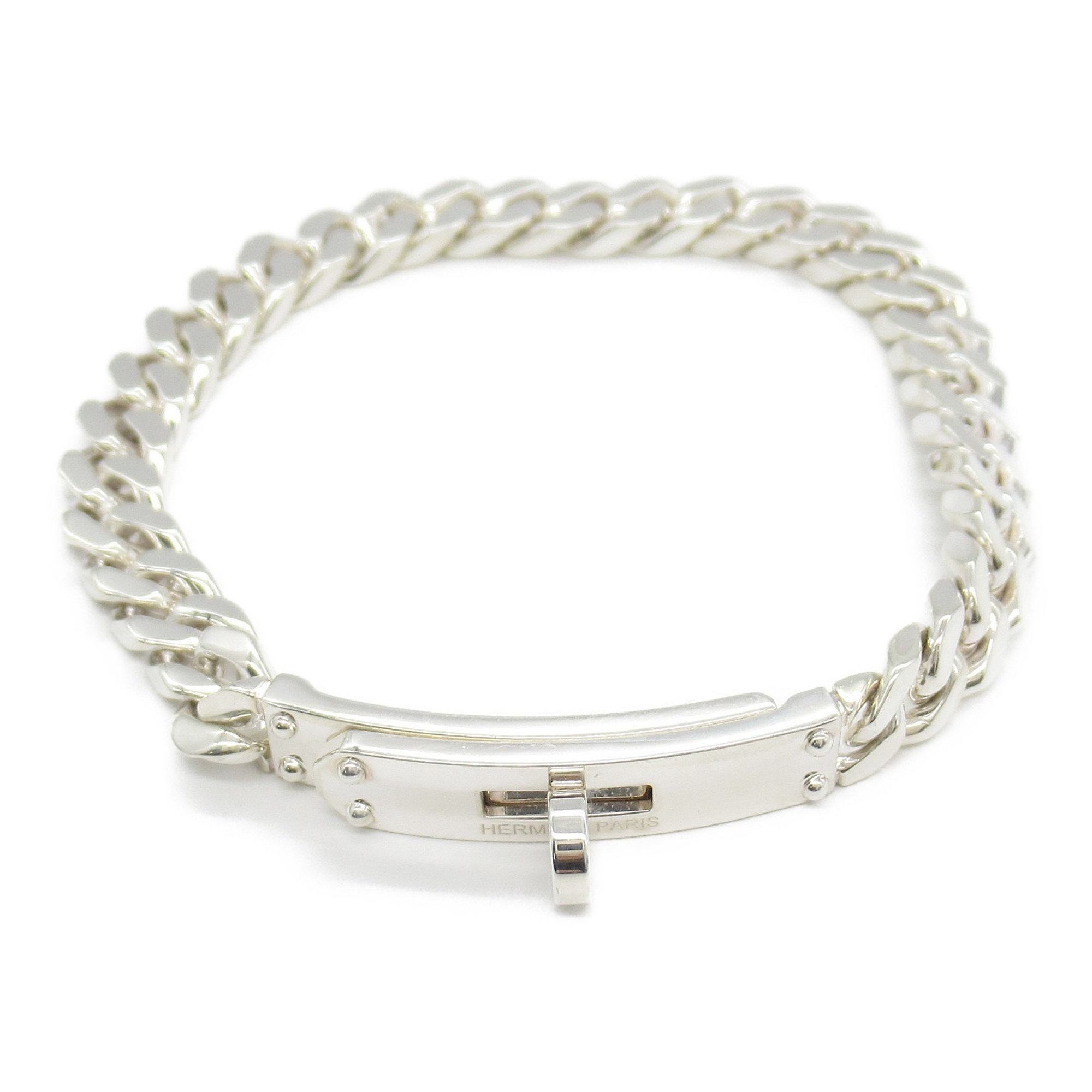 Hermes Kelly Gourmet Bracelet, Silver 925, Women's,