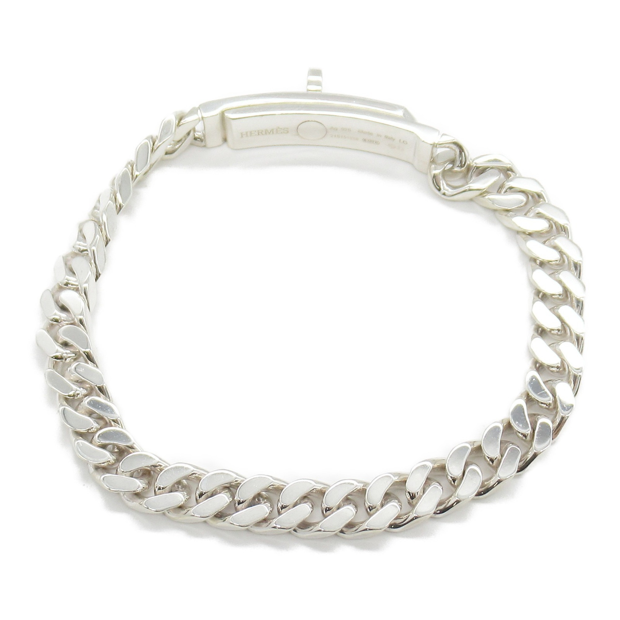 Hermes Kelly Gourmet Bracelet, Silver 925, Women's,