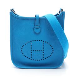 Hermes HERMES Evelyn TPM Shoulder Bag Taurillon Clemence Women's Blue