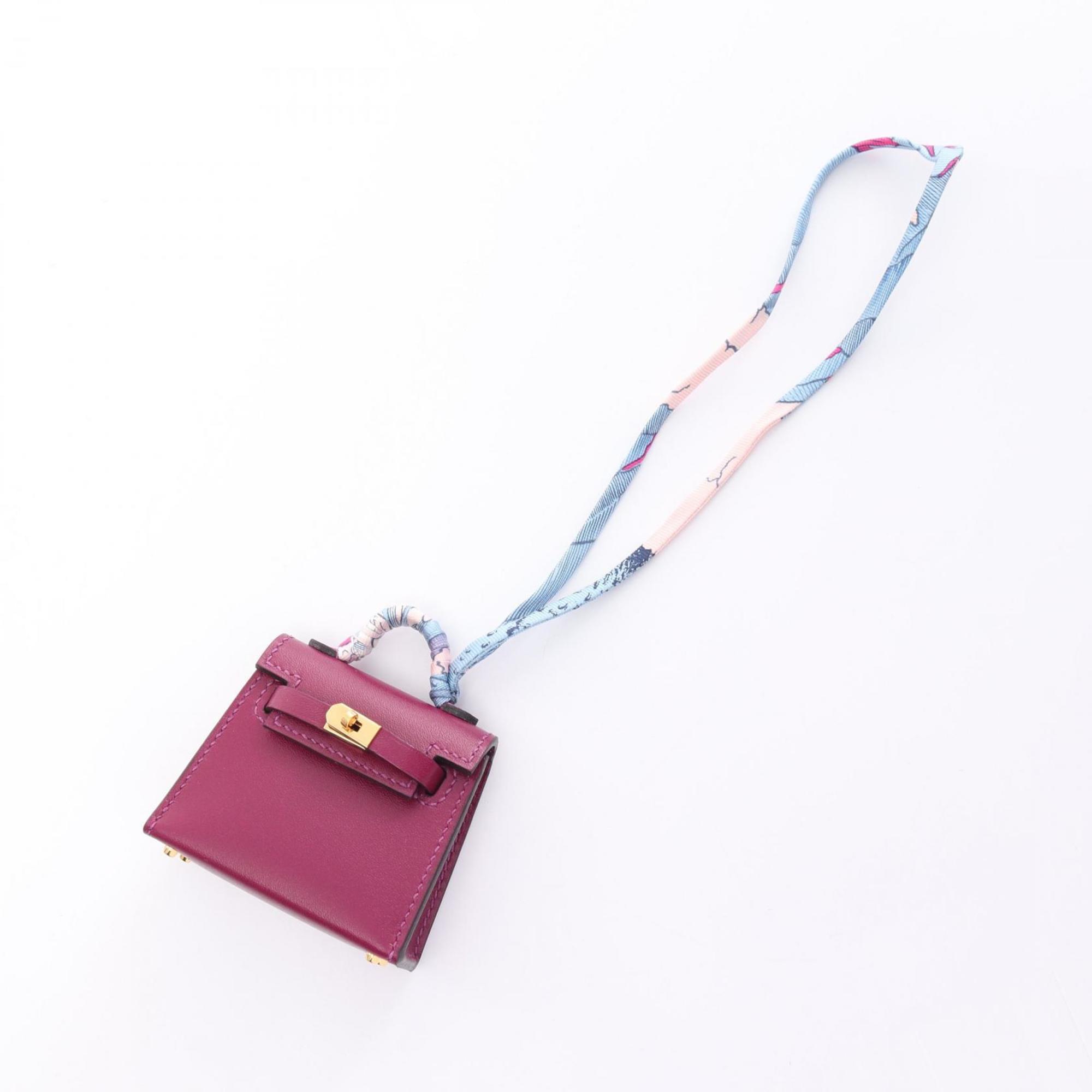 Hermes HERMES Kelly Twilly Charm Anemone Silk Votadelakt Women's Purple